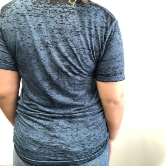 Pink Floyd Blue Burnout Short Sleeve Band Tee - Picture 6 of 7